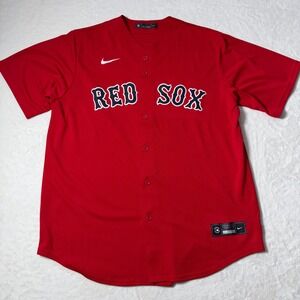Boston Red Sox Mookie Betts 50 Nike MLB Navy Blue Baseball Jersey Mens Medium